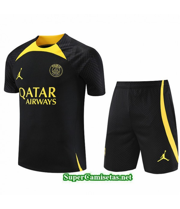 Tailandia Camiseta Kit De Entrenamiento Psg Negro 2023/24