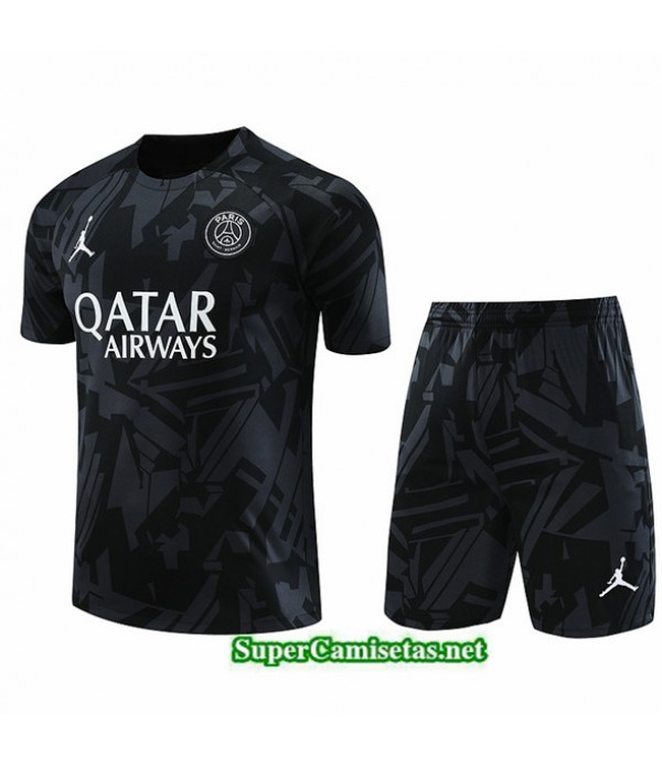 Tailandia Camiseta Kit De Entrenamiento Psg Negro 2023/24