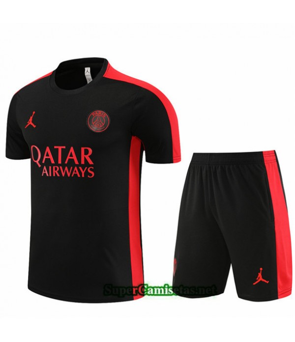 Tailandia Camiseta Kit De Entrenamiento Psg Negro 2023/24
