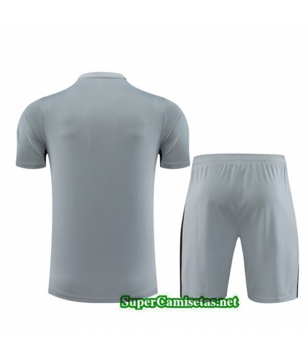 Tailandia Camiseta Kit De Entrenamiento Psg Niño Gris 2023/24