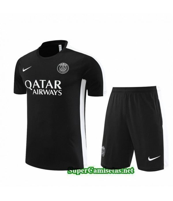 Tailandia Camiseta Kit De Entrenamiento Psg Niño Negro 2023/24