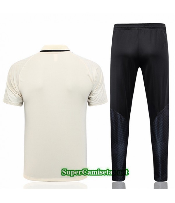 Tailandia Camiseta Kit De Entrenamiento Psg Polo Albaricoque 2023/24