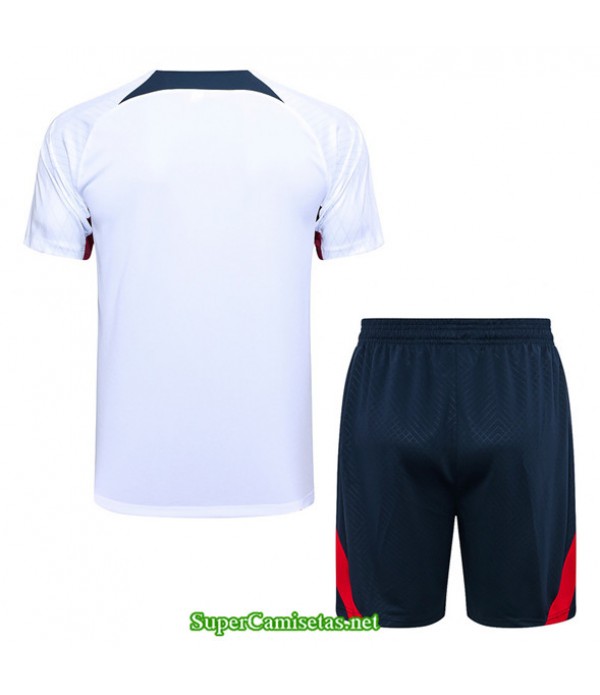 Tailandia Camiseta Kit De Entrenamiento Paris Psg Blanco 2023/24