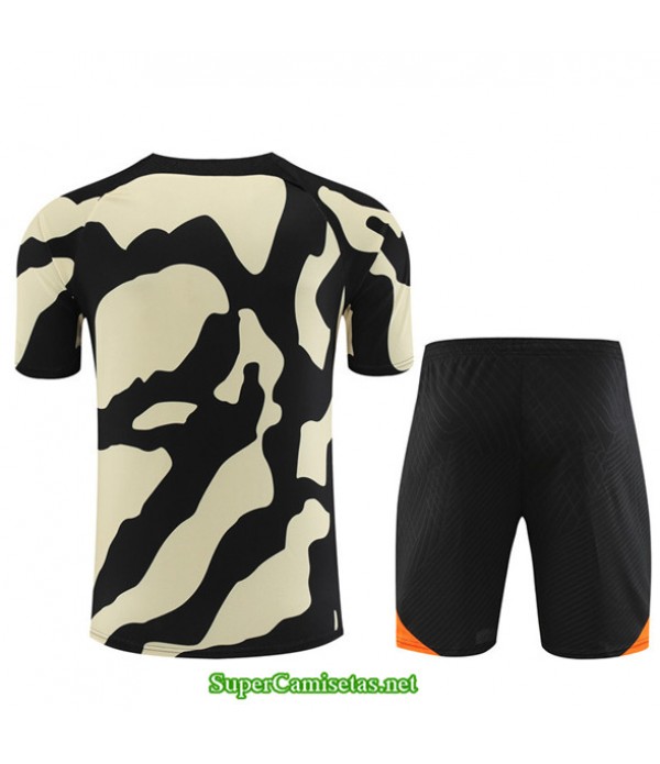 Tailandia Camiseta Kit De Entrenamiento Paris Psg Negro 2023/24