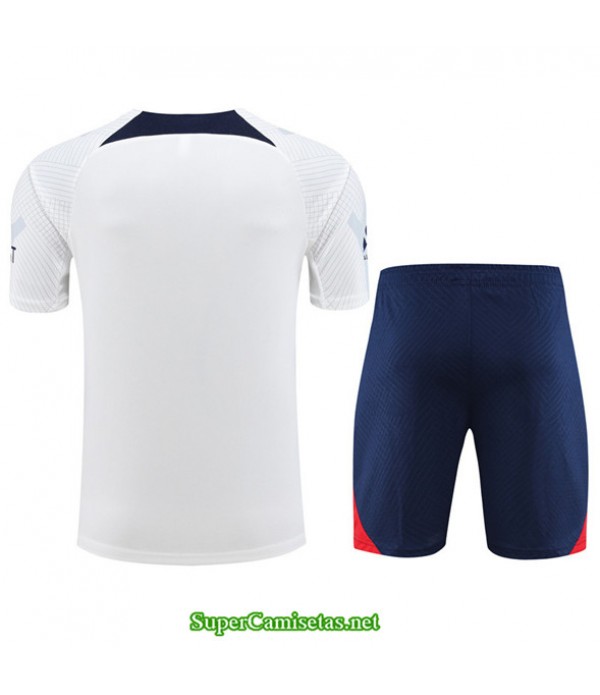 Tailandia Camiseta Kit De Entrenamiento Paris Psg Niño Blanco 2023/24