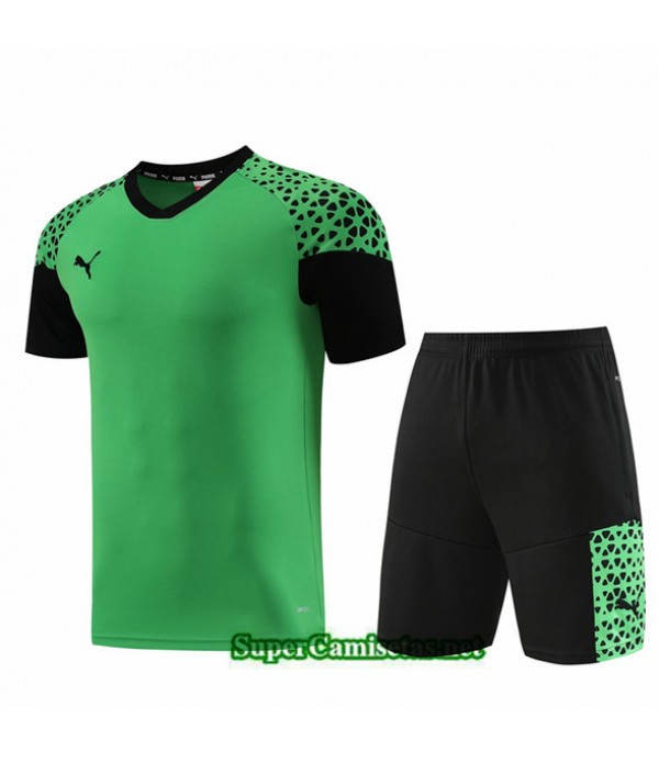 Tailandia Camiseta Kit De Entrenamiento Puma Verde...
