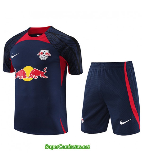 Tailandia Camiseta Kit De Entrenamiento Rb Leipzig Short Tracksuit 2023/24 Azul 2023/24