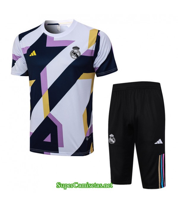 Tailandia Camiseta Kit De Entrenamiento Real Madrid Blanco 2023/24