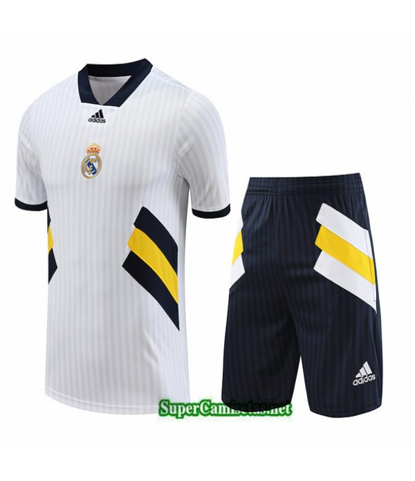 Tailandia Camiseta Kit De Entrenamiento Real Madrid Blanco 2023/24