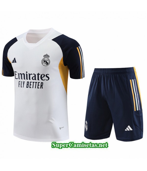 Tailandia Camiseta Kit De Entrenamiento Real Madrid Blanco 2023/24