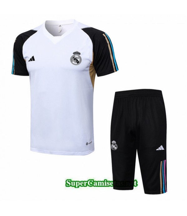 Tailandia Camiseta Kit De Entrenamiento Real Madrid Blanco 2023/24