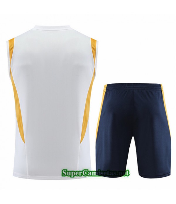 Tailandia Camiseta Kit De Entrenamiento Real Madrid Chaleco Blanco 2023/24