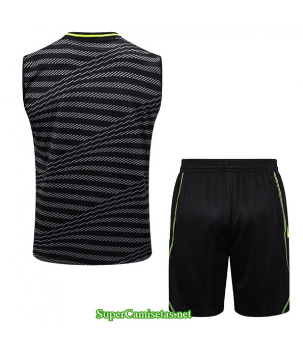 Tailandia Camiseta Kit De Entrenamiento Real Madrid Chaleco Negro 2023/24