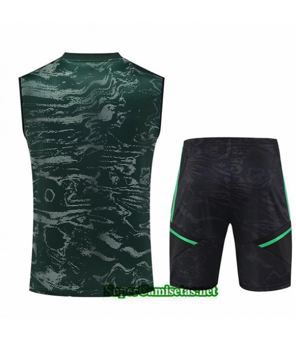 Tailandia Camiseta Kit De Entrenamiento Real Madrid Chaleco Verde 2023/24