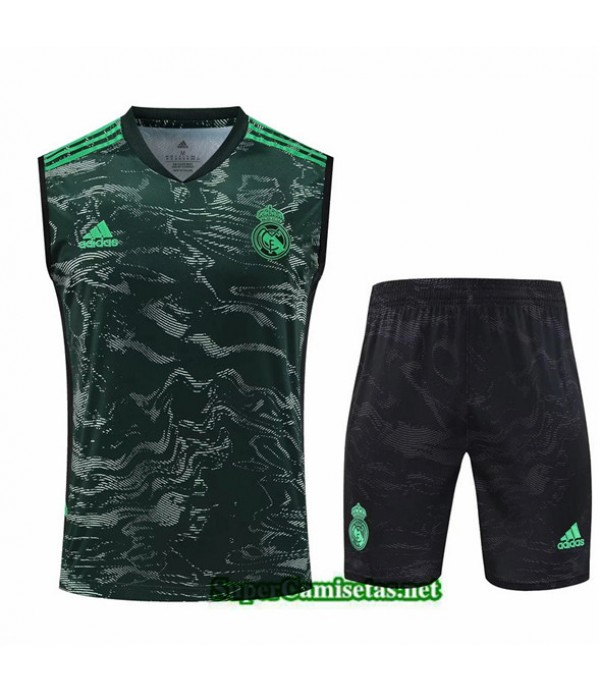 Tailandia Camiseta Kit De Entrenamiento Real Madrid Chaleco Verde 2023/24