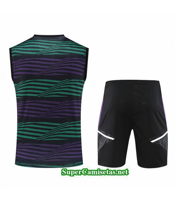 Tailandia Camiseta Kit De Entrenamiento Real Madrid Chaleco Verde 2023/24