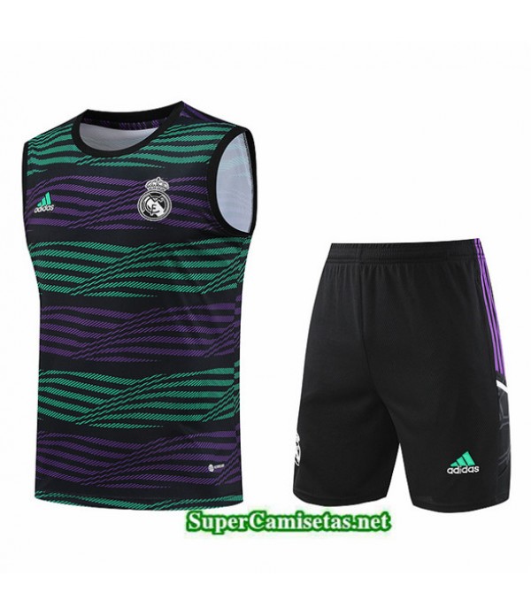 Tailandia Camiseta Kit De Entrenamiento Real Madrid Chaleco Verde 2023/24