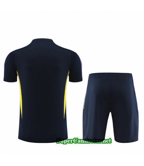 Tailandia Camiseta Kit De Entrenamiento Real Madrid Niño Azul Marino 2023/24