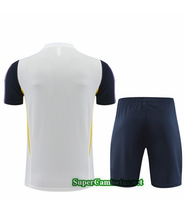 Tailandia Camiseta Kit De Entrenamiento Real Madrid Niño Blanco 2023/24