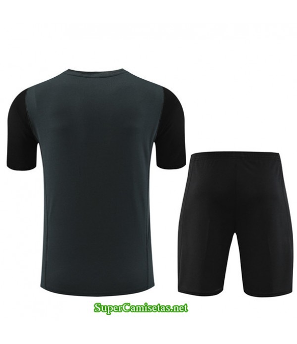 Tailandia Camiseta Kit De Entrenamiento Real Madrid Niño Gris Oscuro 2023/24