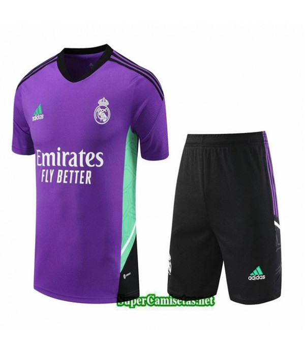 Tailandia Camiseta Kit De Entrenamiento Real Madrid Púrpura 2023/24
