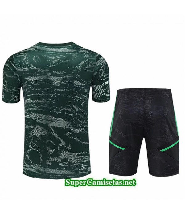 Tailandia Camiseta Kit De Entrenamiento Real Madrid Verde 2023/24