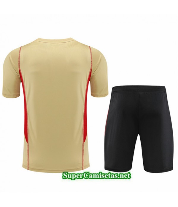 Tailandia Camiseta Kit De Entrenamiento Sao Paulo Amarillo 2023/24