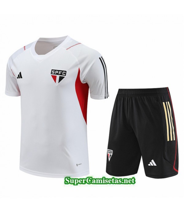 Tailandia Camiseta Kit De Entrenamiento Sao Paulo Blanco 2023/24