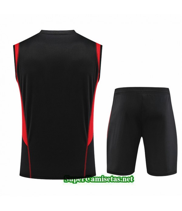 Tailandia Camiseta Kit De Entrenamiento Sao Paulo Chaleco Negro 2023/24