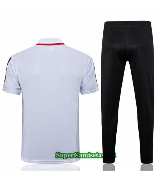 Tailandia Camiseta Kit De Entrenamiento Sao Paulo Polo Blanco 2023/24