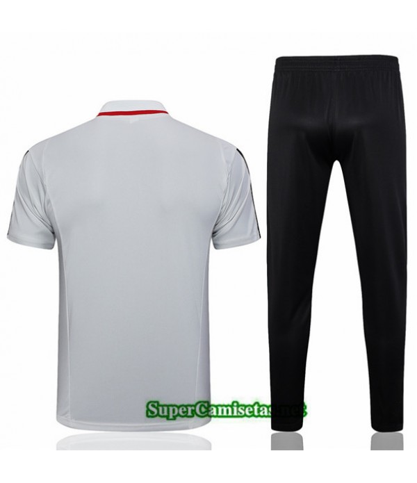 Tailandia Camiseta Kit De Entrenamiento Sao Paulo Polo Gris 2023/24