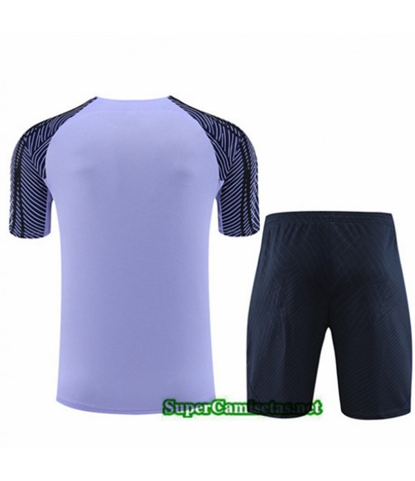 Tailandia Camiseta Kit De Entrenamiento Tottenham Hotspur Niño Púrpura 2023/24