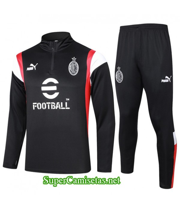 Tailandia Chándal Ac Milan Negro 2023/24