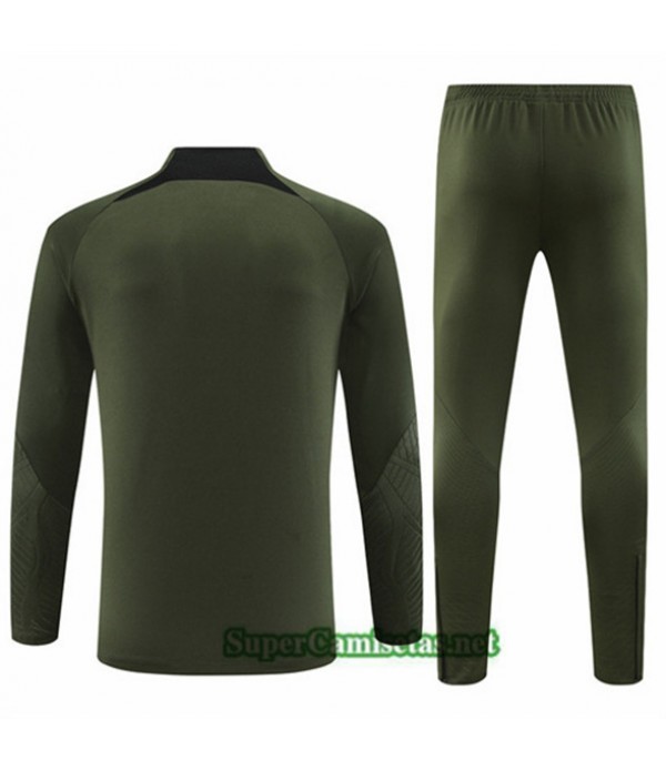 Tailandia Chándal Barcelona Niño Ejercito Verde 2023/24