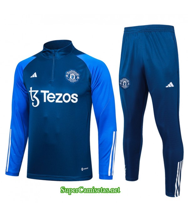 Tailandia Chándal Manchester United Azul Real 202...