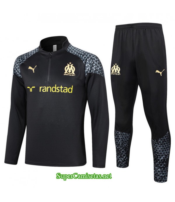 Tailandia Chándal Marsella Negro 2023/24
