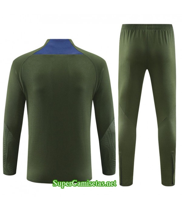 Tailandia Chándal Paris Psg Niño Ejercito Verde 2023/24