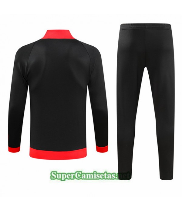 Tailandia Chaqueta Chándal Ac Milan Negro 2023/24
