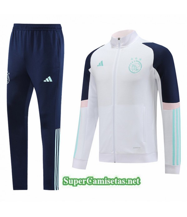 Tailandia Chaqueta Chándal Afc Ajax Blanco 2023/24