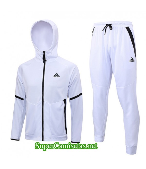 Tailandia Chaqueta Chándal Adidas Sombrero Blanco 2023/24