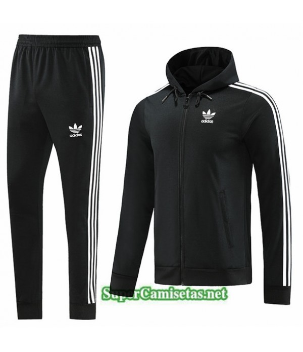 Tailandia Chaqueta Chándal Adidas Sombrero Negro 2023/24