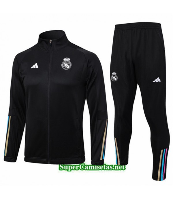 Tailandia Chaqueta Chándal Real Madrid Negro 2023/24
