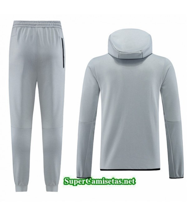 Tailandia Chaqueta Chándal Nike Sombrero Gris 2023/24