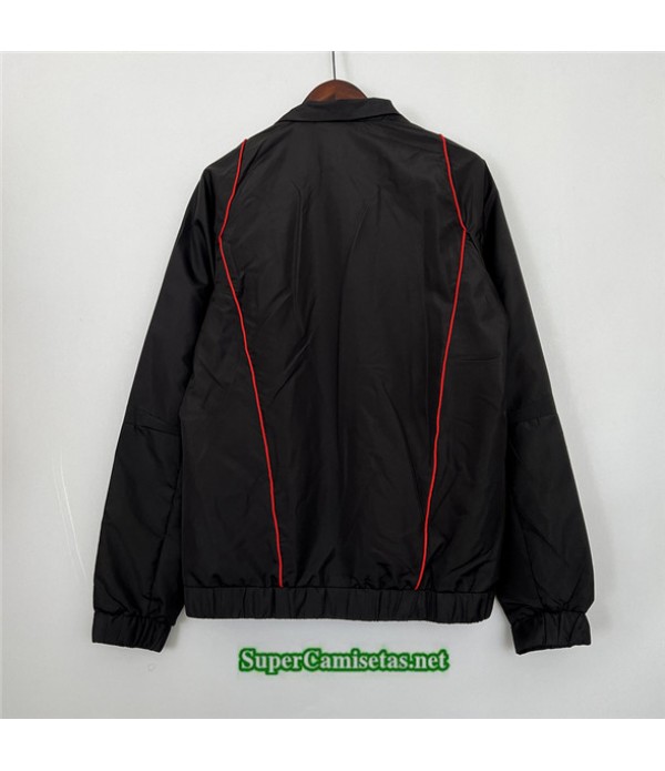 Tailandia Chaqueta Rompevientos Flamengo Negro 2023/24