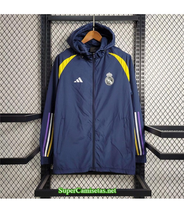 Tailandia Chaqueta Rompevientos Real Madrid Azul 2023/24