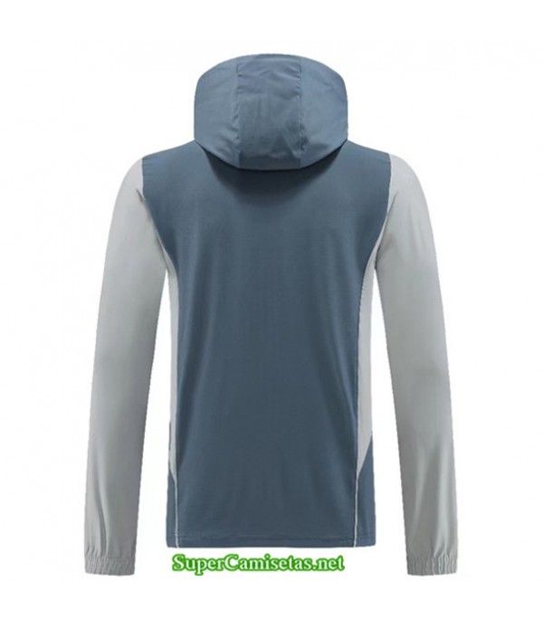 Tailandia Chaqueta Rompevientos Real Madrid Azul/gris 2023/24