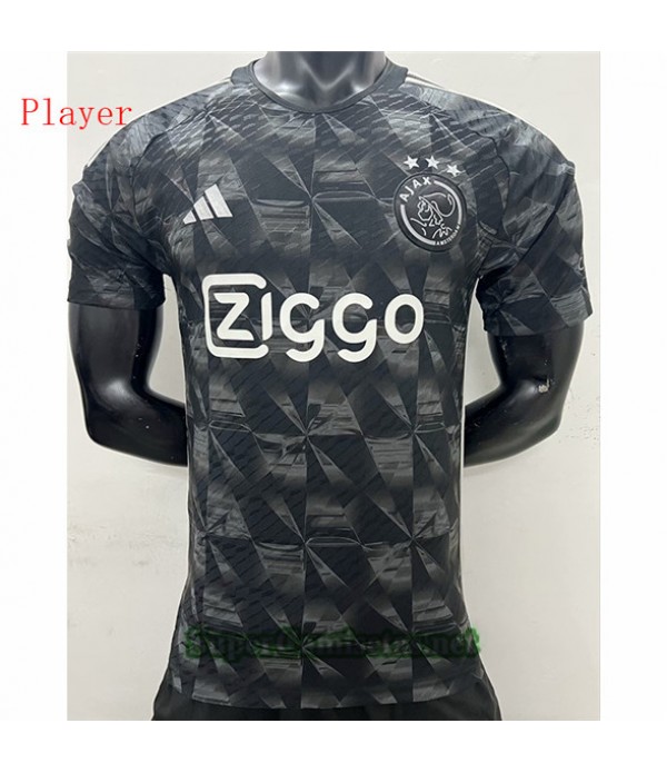 Tailandia Equipacion Camiseta Ajax Player Negro 2023/24