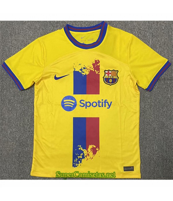 Tailandia Equipacion Camiseta Barcelona Training Amarillo 2023/24