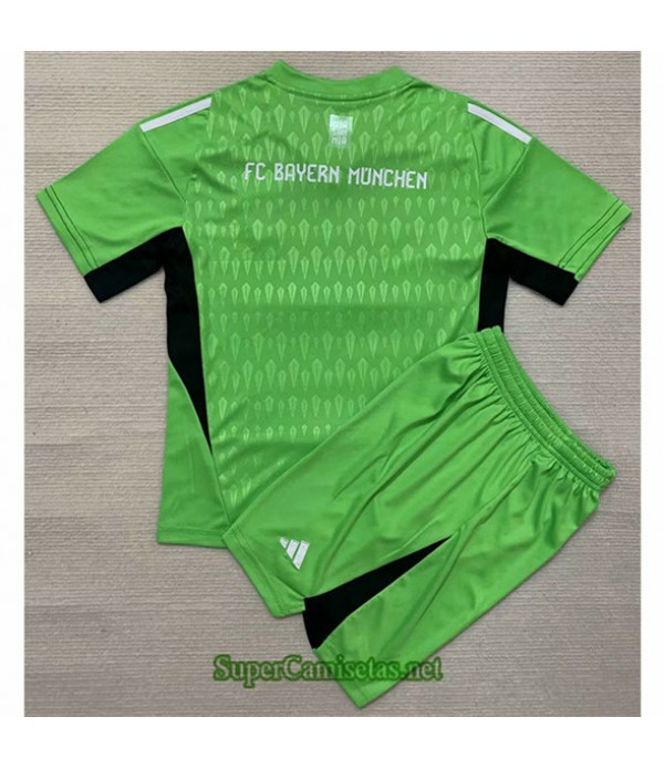 Tailandia Equipacion Camiseta Bayern Munich Niño Portero Verde 2023/24