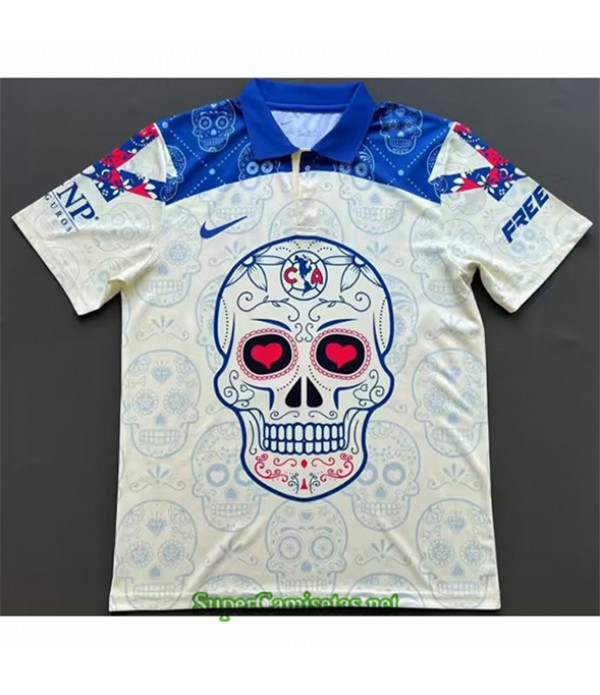 Tailandia Equipacion Camiseta Cf America Especial Blanco 2023/24